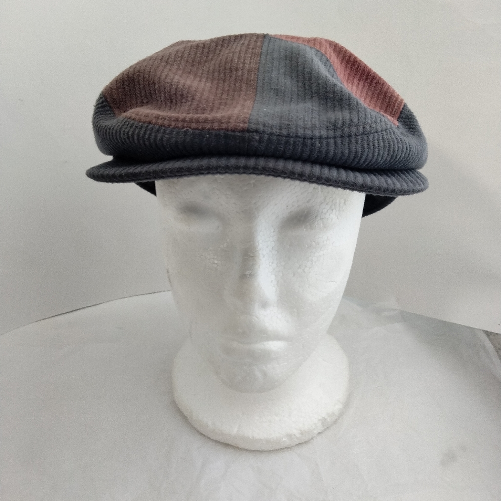Borsalino Patchwork Cotton Multicolor Newsboy Cap… - image 7